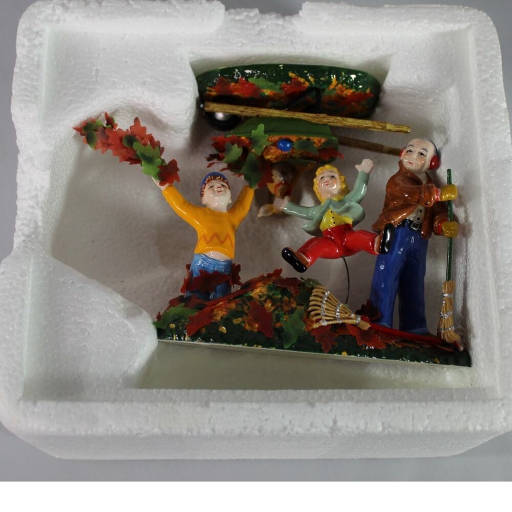 Department 56 Snow Village Harvesting Yard 2-Piece Fall Harvest Figurine Set - Picture 2 of 10